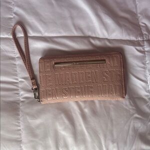Steve Madden Blush Embossed Wristlet